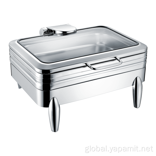 Round Roll Top Chafing Dish Stainless Steel Full Size Induction Chafing Dish Supplier